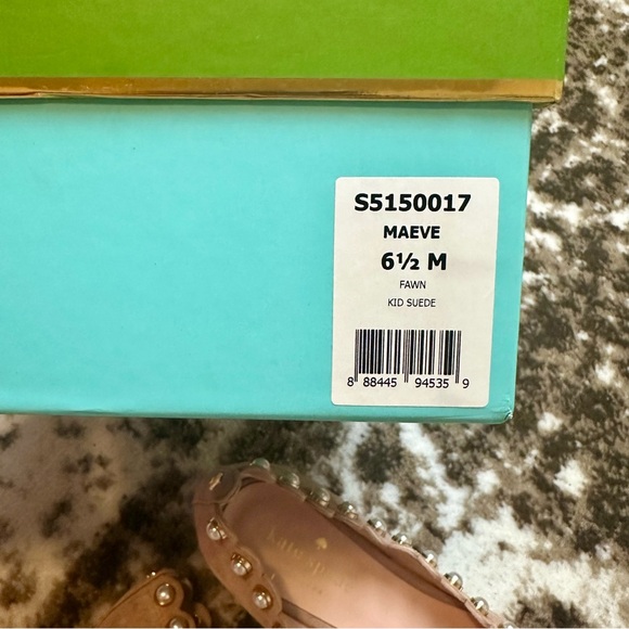 NIB Kate Spade Maeve Scalloped Pearl Suede Pumps - Picture 8 of 9